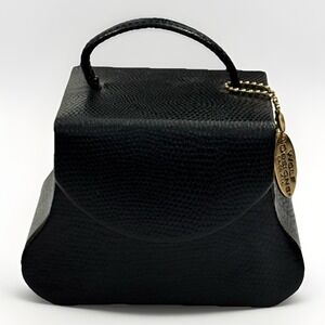Wolf Designs Black Pebbled Leather Travel Jewelry Box Case Ring Tray